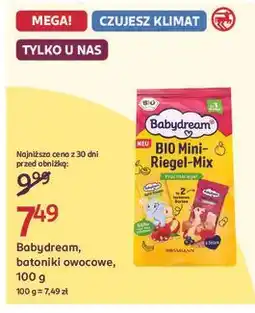Rossmann Batoniki owocowe jabłko-banan Babydream oferta