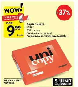 Intermarche Papier ksero XEROX uncopy standard oferta