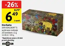 Intermarche Herbata SIR ADALBERT’S wybrane rodzaje oferta