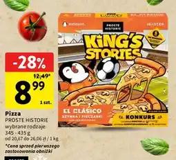 Intermarche Pizza PROSTE HISTORIE EL CLASICO SZYNKA I PIECZARKI oferta