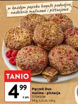 Intermarche Pączek Duo malina-pistacja STOKSON oferta