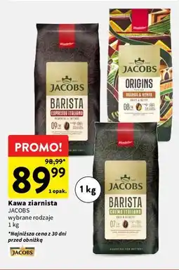 Intermarche Kawa ziarnista JACOBS wybrane rodzaje oferta