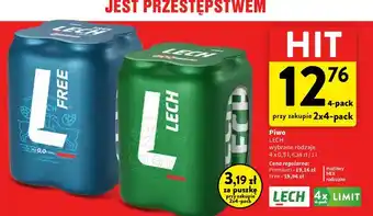 Intermarche Piwo LECH (wybrane rodzaje) oferta