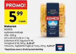 Intermarche Makaron AGNESI wyb. rodzaje oferta