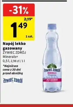 Intermarche Napój lekko gazowany ŻYWIEC ZDRÓJ Minerals+ (0,5 l) oferta