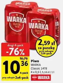 Intermarche Piwo WARKA Classic 1478 oferta