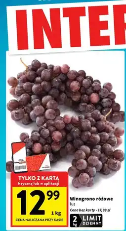 Intermarche Winogrono różowe oferta