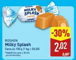 ALDI Cukierki Milky Splash toffee oferta