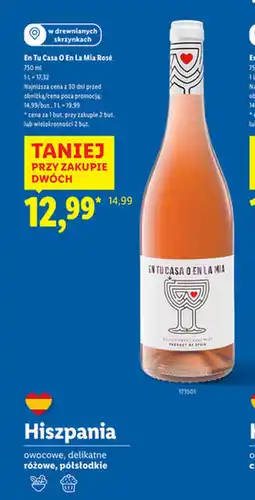 Lidl Wino En Tu Casa O En La Mia oferta