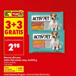 Biedronka Karma dla psa Activ Pet oferta