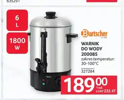 Selgros Warnik do wody Bartscher oferta