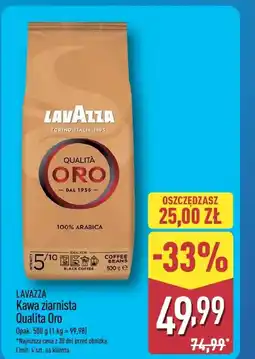 ALDI Kawa ziarnista Lavazza oferta
