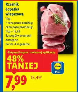 Lidl Łopatka wieprzowa Rzeźnik oferta