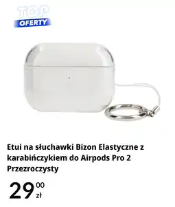 RTV EURO AGD Etui na słuchawki Bizon Elastyczne z karabińczykiem do Airpods Pro 2 Przezroczysty oferta