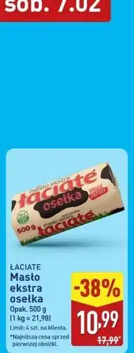 ALDI ŁACIATE Masło ekstra osetka oferta