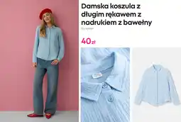 Pepco Damska koszula z długim rękawem z nadrukiem z bawełny oferta