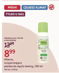 Rossmann Pianka do twarzy Alterra oferta
