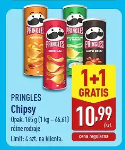 ALDI Chipsy Pringles 1+1 GRATIS oferta