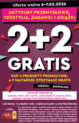 Biedronka Artykuły przemysłowe, tekstylia, zabawki i książki oferta