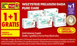 Biedronka Wszystkie pieluszki Dada Pure Care oferta