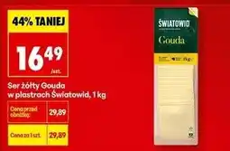Biedronka Ser żółty Gouda w plastrach oferta