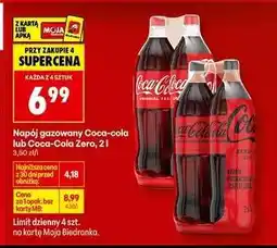 Biedronka Napój gazowany Coca-Cola lub Coca-Cola Zero, 2 l oferta