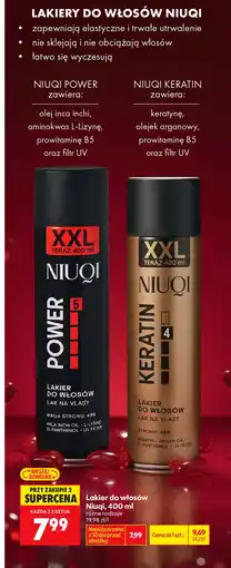 Biedronka Lakier do włosów Niuqi oferta