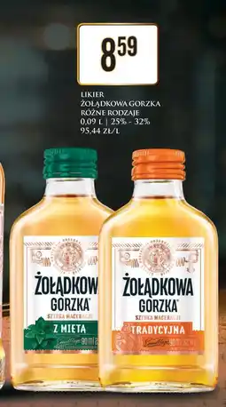 Dino Żołądkowa Gorzka Likier (Tradycyjna, Z Miętą) 0.09L 25%-32% oferta