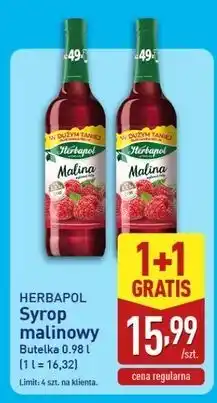 ALDI Syrop malina Herbapol oferta