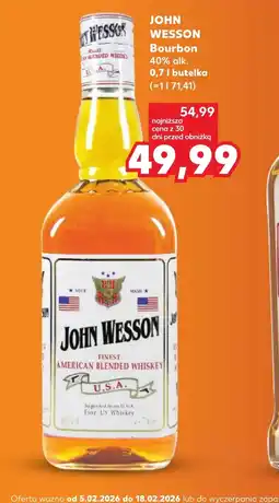 Kaufland Burbon John Wesson oferta