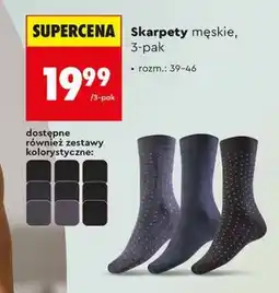 Biedronka Skarpety męskie, 3-pak oferta
