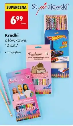 Biedronka Kredki ołówkowe, 12 szt., trójkątne St. Majewski oferta