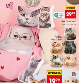 Biedronka Koc flanelowy oferta