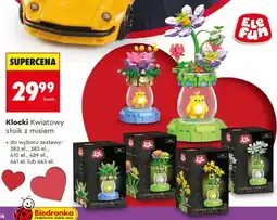 Biedronka Klocki Kwiatowy stoik z misiem Elefun oferta