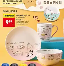 Biedronka Naczynia stołowe z porcelany (kubek, miska, talerzyk) oferta