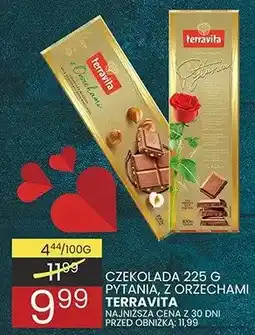 Wafelek Czekolada z pytanią, z orzechami Terravita oferta