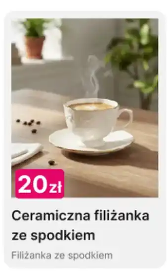 Pepco Filiżanka ze spodkiem oferta