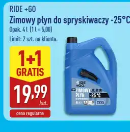ALDI Płyn do spryskiwaczy zimowy Ride + Go oferta