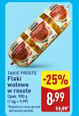 ALDI Flaki wołowe Takie Proste oferta