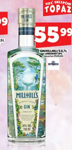 Topaz Gin Millhill's oferta