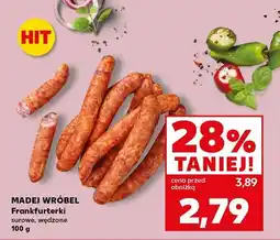 Kaufland Frankfurterki surowe, wędzone oferta