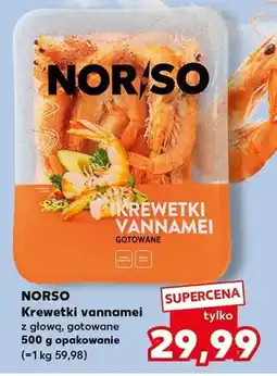 Kaufland Krewetki 16-20 surowe, obrane, z ogonkami oferta