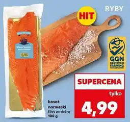 Kaufland Łosoś norweski filet ze skórą oferta