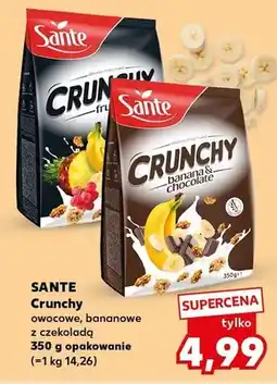 Kaufland Crunchy owocowe, bananowe z czekoladą oferta