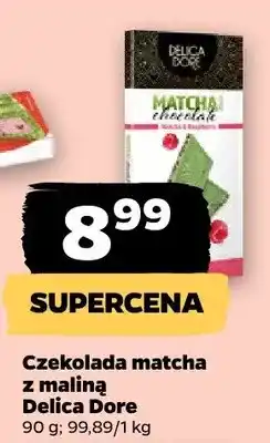 Netto Czekolada matcha z maliną Delica Dore 90 oferta