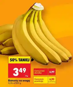 Biedronka Banany na wagę oferta