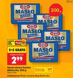 Biedronka Masło ekstra Polskie Mlekovita oferta
