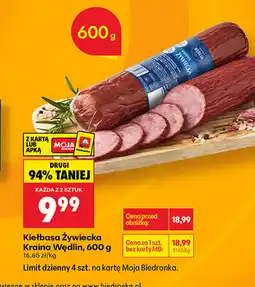 Biedronka Kiełbasa Żywiecka Kraina Wędlin oferta