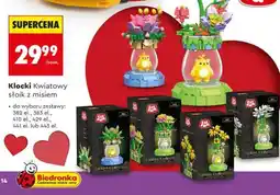 Biedronka Klocki Kwiatowy słoik z misiem oferta