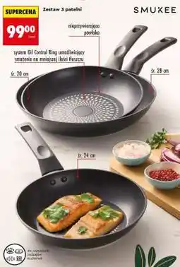 Biedronka Zestaw 3 patelni oferta